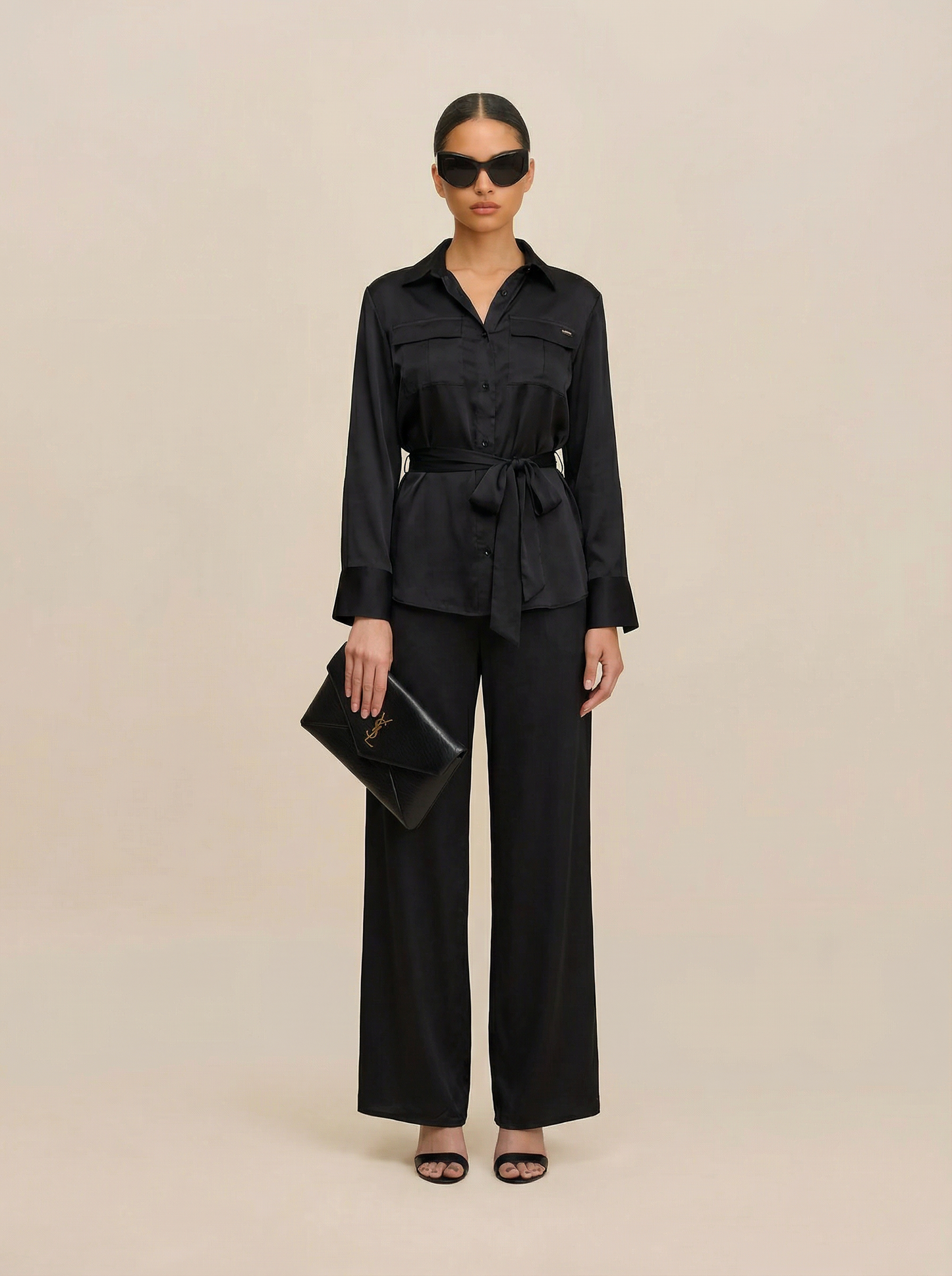 Power Play Silk Shirt - Black