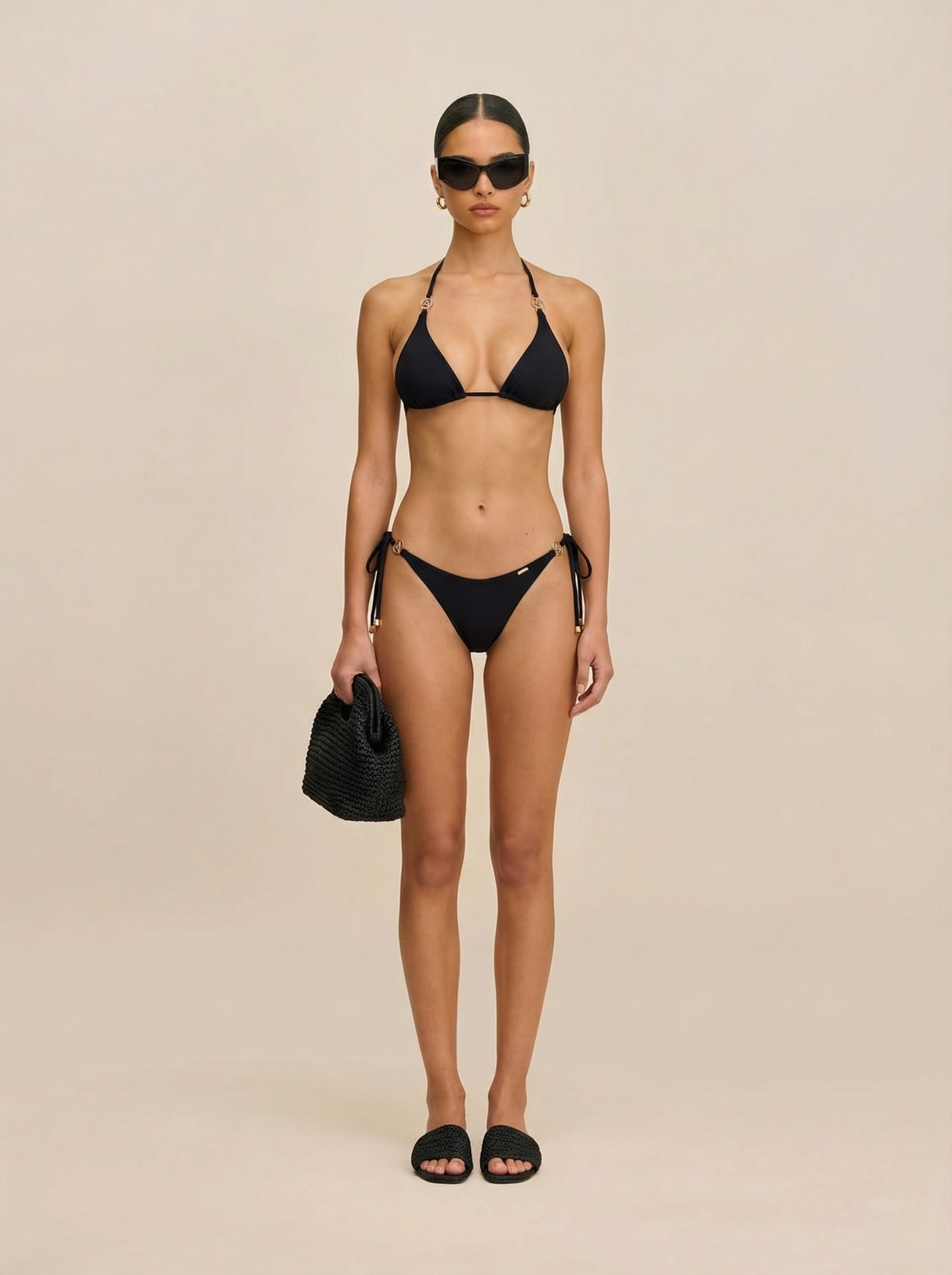 Basic Beach Bikini Bottom - Black
