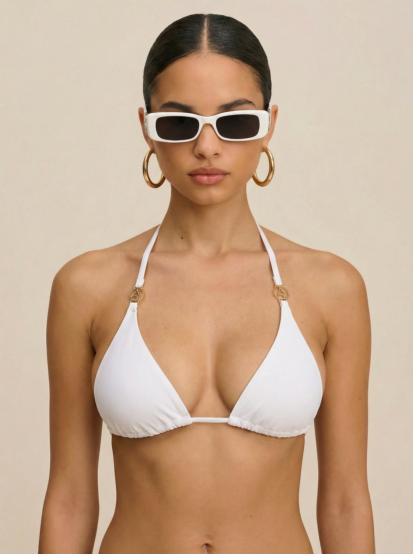 Basic Beach Bikini Top - Off-White