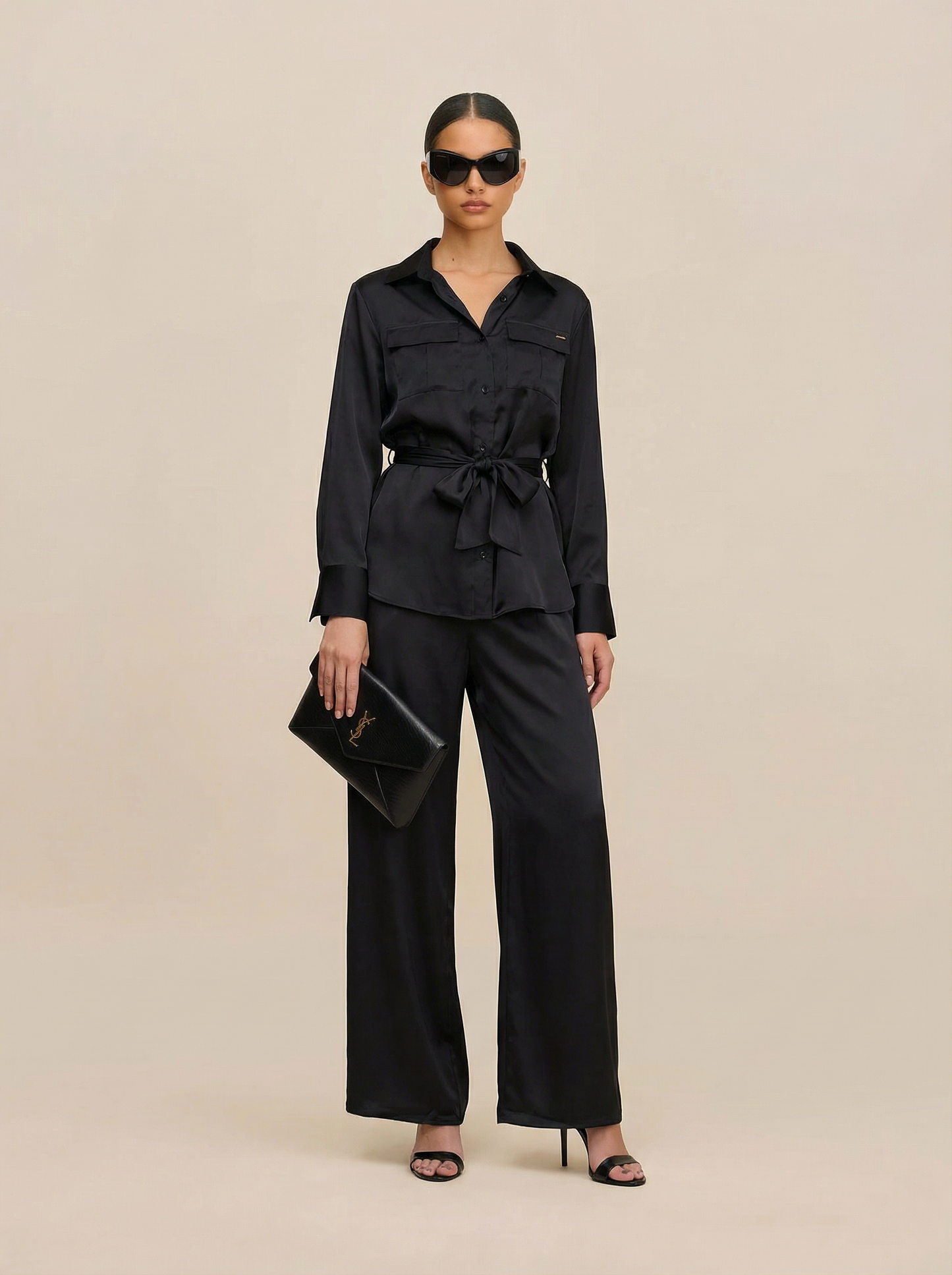 Power Play Silk Shirt - Black