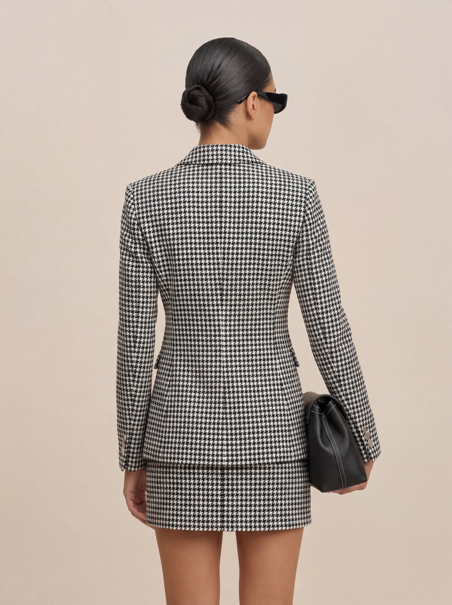 Business Talk Skirt - Houndstooth