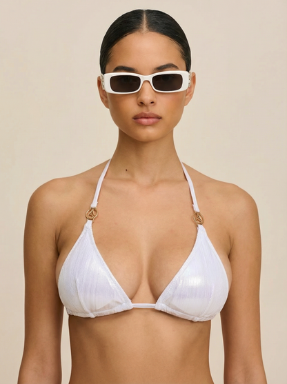 Basic Beach Bikini Top - Silver
